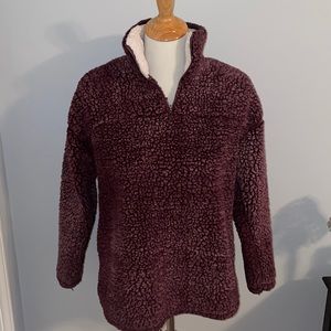 Fuzzy purple coat by Peach Love